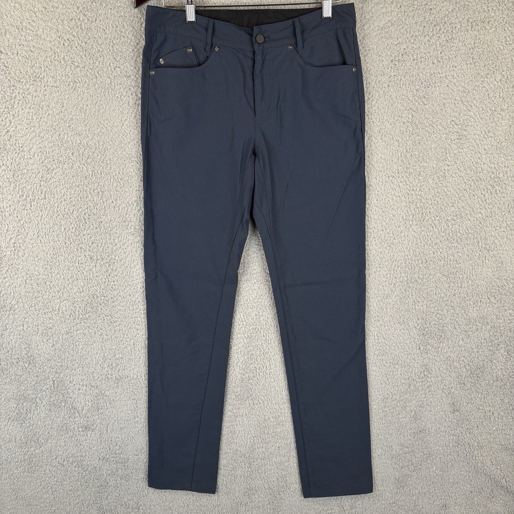 Outlier Strongtwill Stretch Tapered Chino Pants Men 30x34 Navy 5 Pocket Made USA